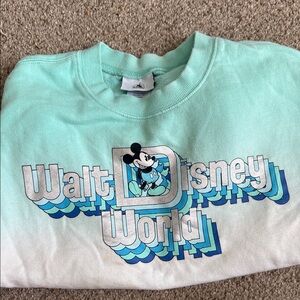 Disney Kids Mint Green Walt Disney World Sweatshirt